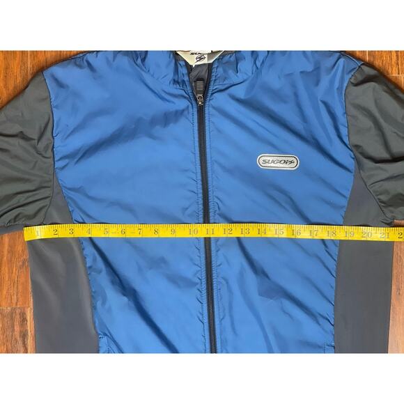 Sugoi Windbreaker Size Large Blue and Grey - Picture 4 of 8